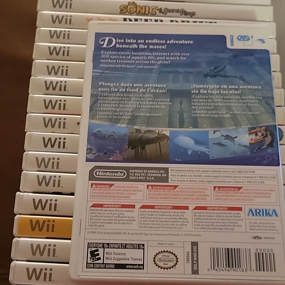 Endless Ocean Blue World - Wii Game No Visable Stratches Original Case & Papers